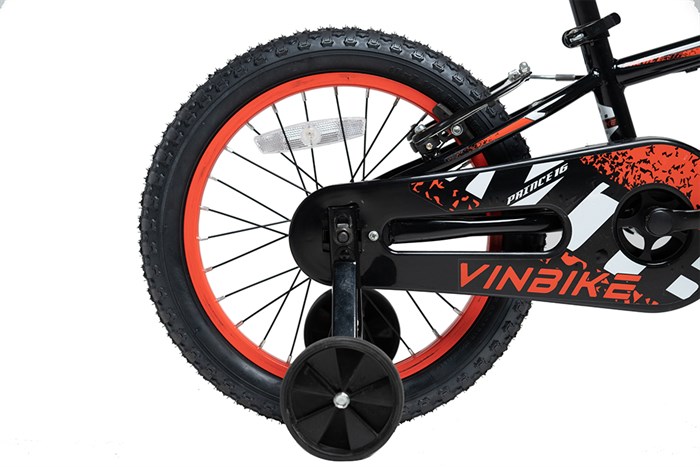 Xe Đạp Trẻ Em Vinbike Youth Prince 16 inch Màu Đen - Đỏ