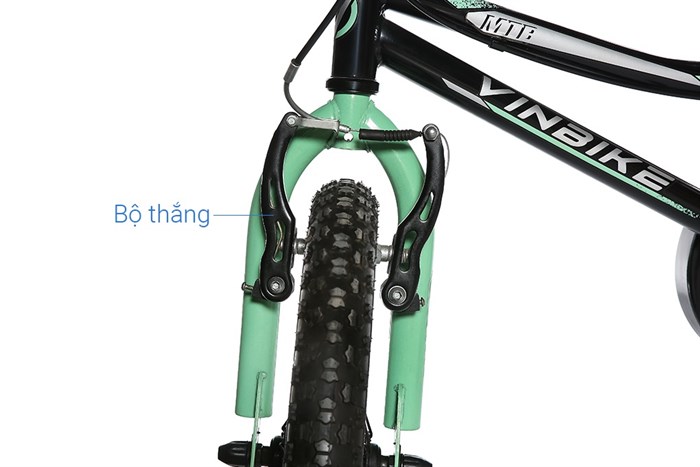 Xe Đạp Trẻ Em Vinbike Youth Prince 16 inch Màu Đen - Xanh lá