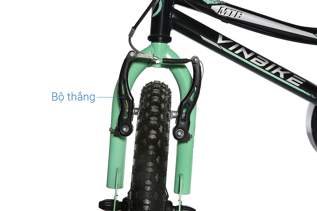 Xe Đạp Trẻ Em Vinbike Youth Prince 16 inch Màu Đen - Xanh lá