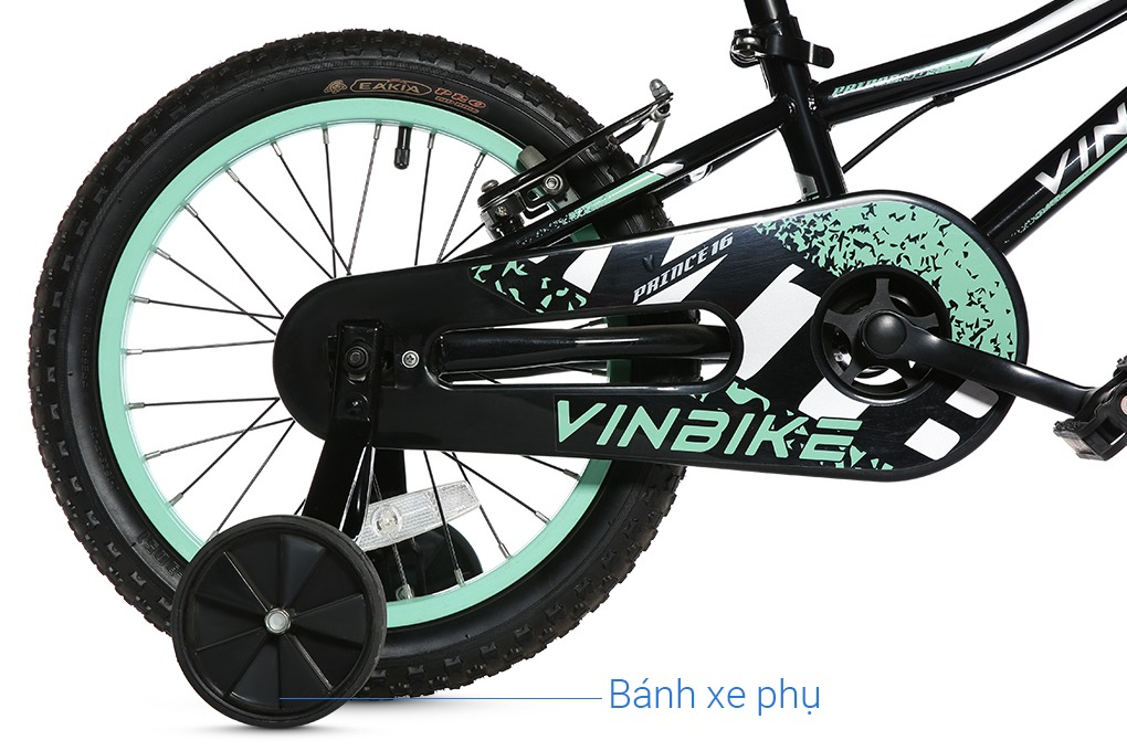 Xe Đạp Trẻ Em Vinbike Youth Prince 16 inch Màu Đen - Xanh lá