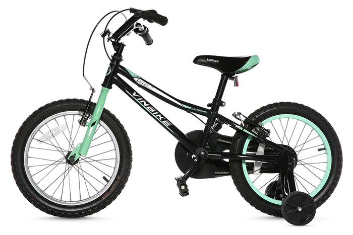 Xe Đạp Trẻ Em Vinbike Youth Prince 16 inch Màu Đen - Xanh lá