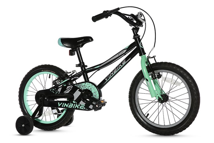 Xe Đạp Trẻ Em Vinbike Youth Prince 16 inch Màu Đen - Xanh lá