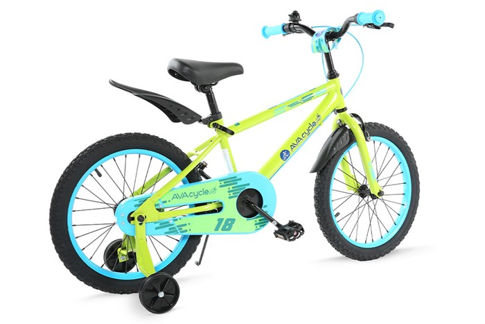 Xe Đạp Trẻ Em AVACycle Happy Fish JK902-18 18 inch Màu Xanh lá