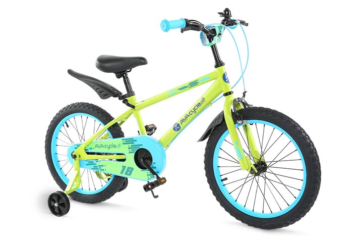 Xe Đạp Trẻ Em AVACycle Happy Fish JK902-18 18 inch Màu Xanh lá