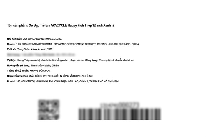 Xe Đạp Trẻ Em AVACycle Happy Fish JY902-12 12 inch Màu Xanh lá