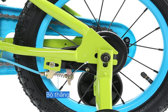 Xe Đạp Trẻ Em AVACycle Happy Fish JY902-14 14 inch Màu Xanh lá