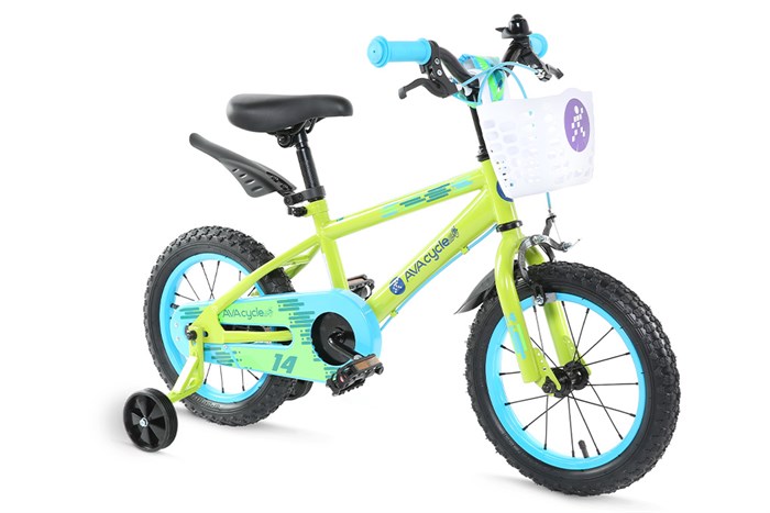Xe Đạp Trẻ Em AVACycle Happy Fish JY902-14 14 inch Màu Xanh lá