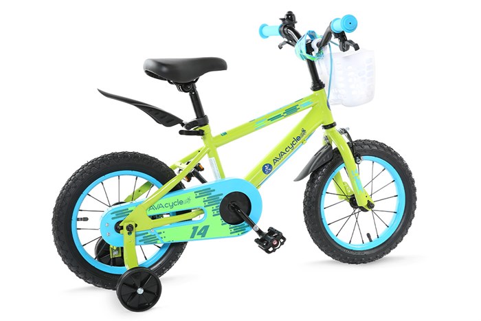 Xe Đạp Trẻ Em AVACycle Happy Fish JY902-14 14 inch Màu Xanh lá
