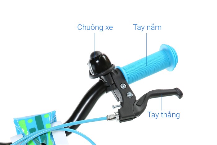 Xe Đạp Trẻ Em AVACycle Happy Fish JY902-14 14 inch Màu Xanh lá