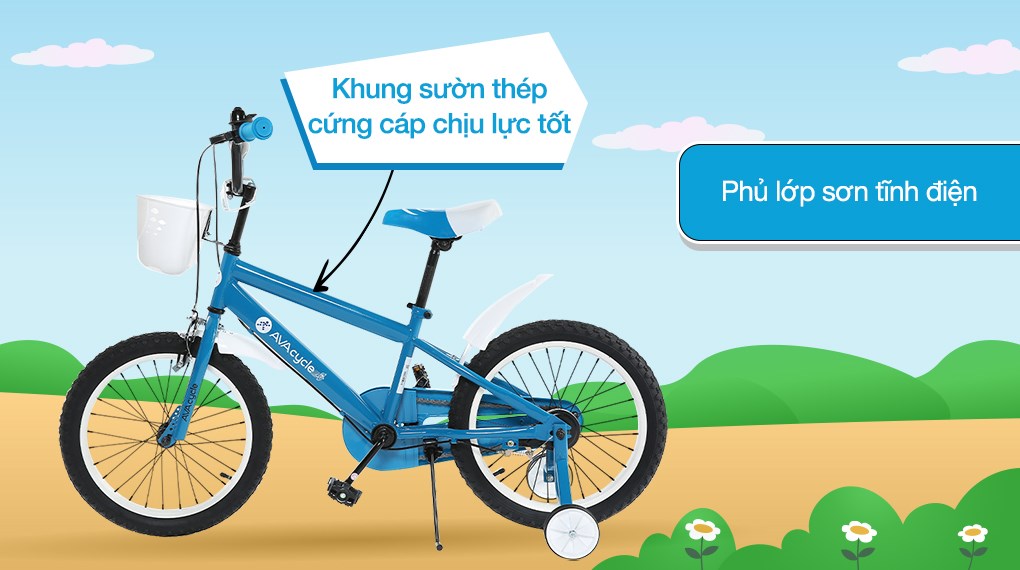 Xe Đạp Trẻ Em AVACycle Yellow JK907-18 18 inch