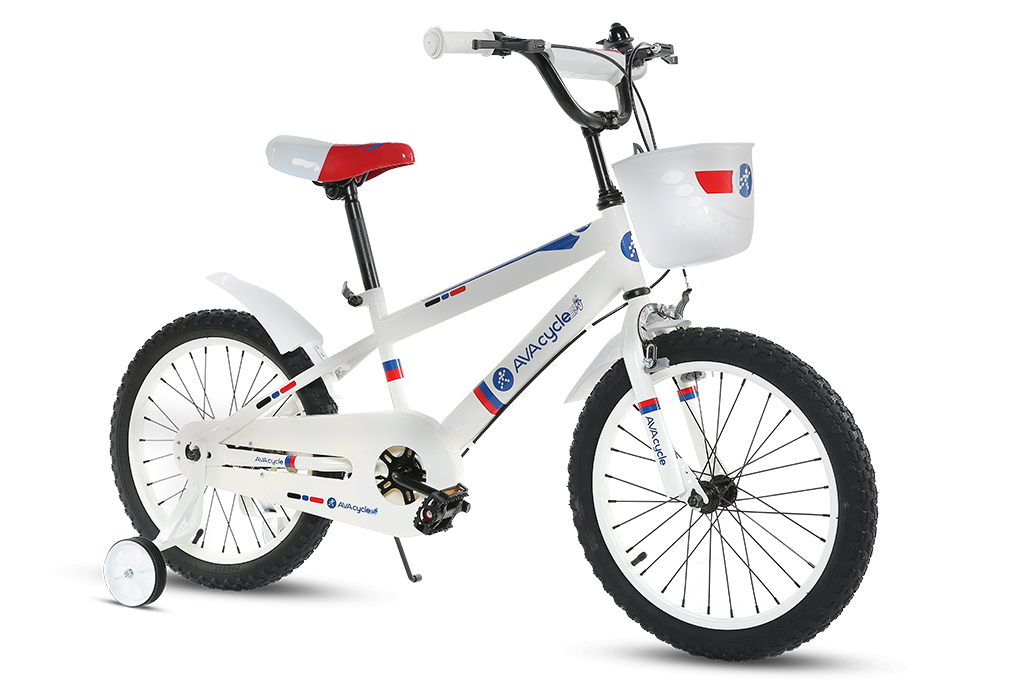 Xe Đạp Trẻ Em AVACycle Yellow JK907-18 18 inch Màu Trắng