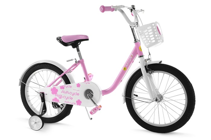 Xe Đạp Trẻ Em AVACycle Basket Bird JK904-18 18 inch Màu Hồng