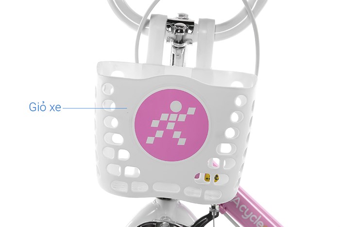 Xe Đạp Trẻ Em AVACycle Basket Bird JY904-12 12 inch Màu Hồng