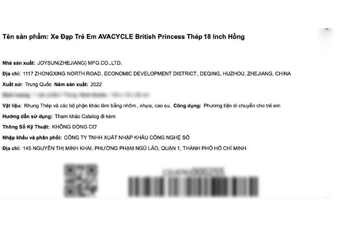 Xe Đạp Trẻ Em AVACycle British Princess JK904-18 18 inch Màu Hồng