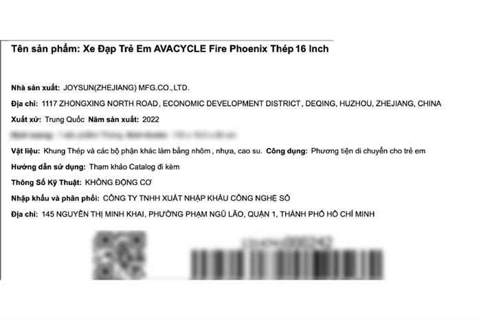 Xe Đạp Trẻ Em AVACycle Fire Phoenix JY904-16 16 inch Màu Đỏ