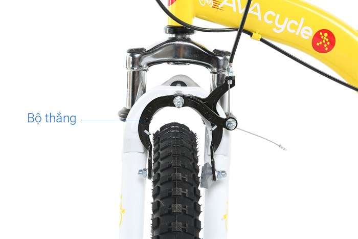 Xe Đạp Trẻ Em AVACycle Feixia JK912-18 18 inch Màu Vàng
