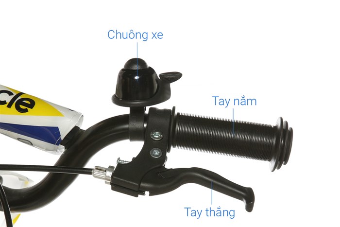 Xe Đạp Trẻ Em AVACycle Knight JK903-18 18 inch Màu Vàng