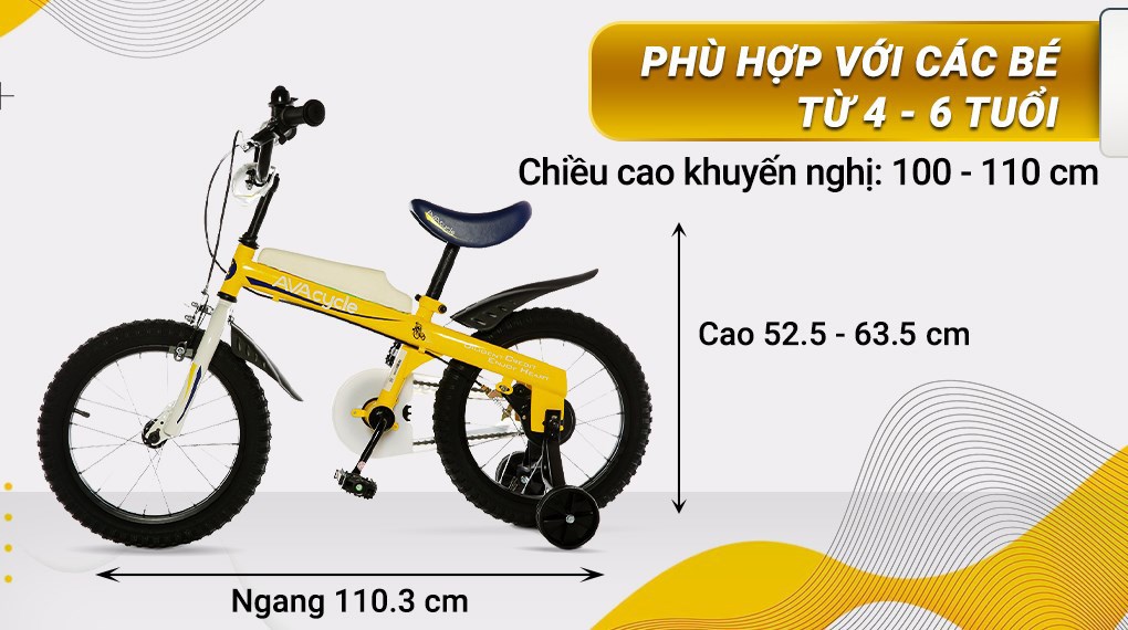 Xe Đạp Trẻ Em AVACycle Knight JY903-16 16 inch