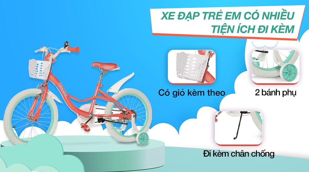 Xe Đạp Trẻ Em AVACycle Flower Fairy JK908-18 18 inch