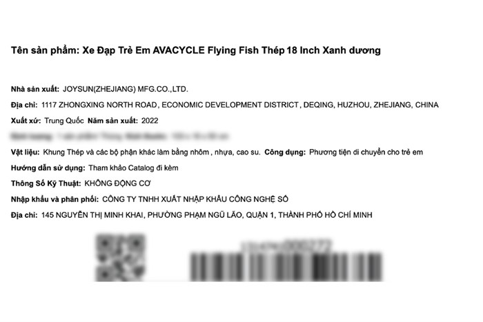 Xe Đạp Trẻ Em AVACycle Flying Fish JK902-18 18 inch Màu Xanh Dương