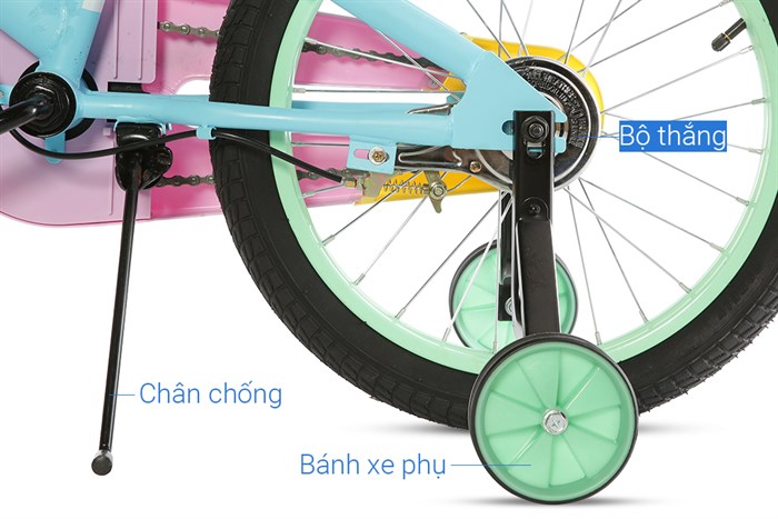 Xe Đạp Trẻ Em AVACycle Macaroon JK906-18 18 inch Màu Xanh dương nhạt