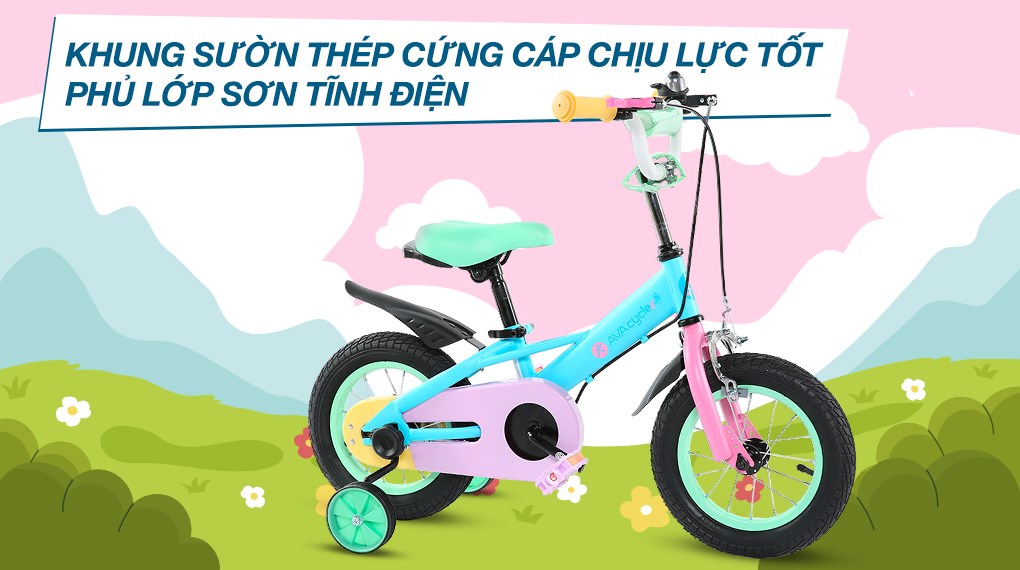 Xe Đạp Trẻ Em AVACycle Macaroon JY906-12 12 inch