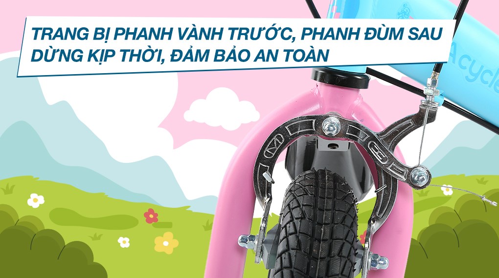 Xe Đạp Trẻ Em AVACycle Macaroon JY906-12 12 inch