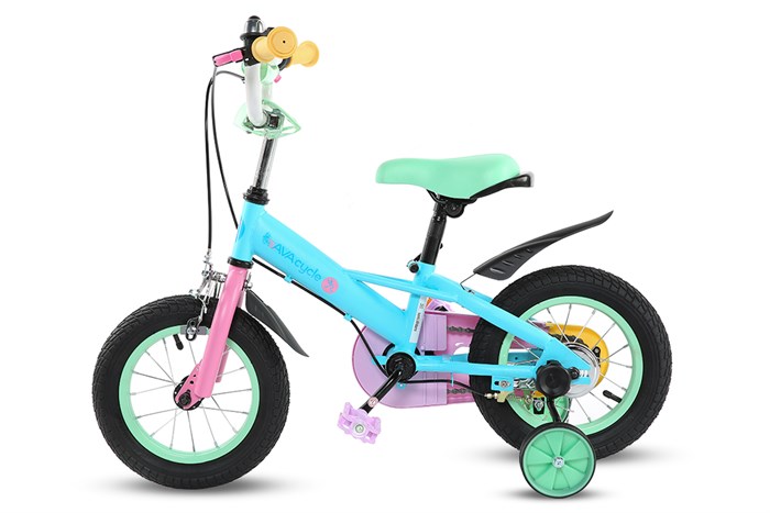 Xe Đạp Trẻ Em AVACycle Macaroon JY906-12 12 inch Màu Xanh dương nhạt