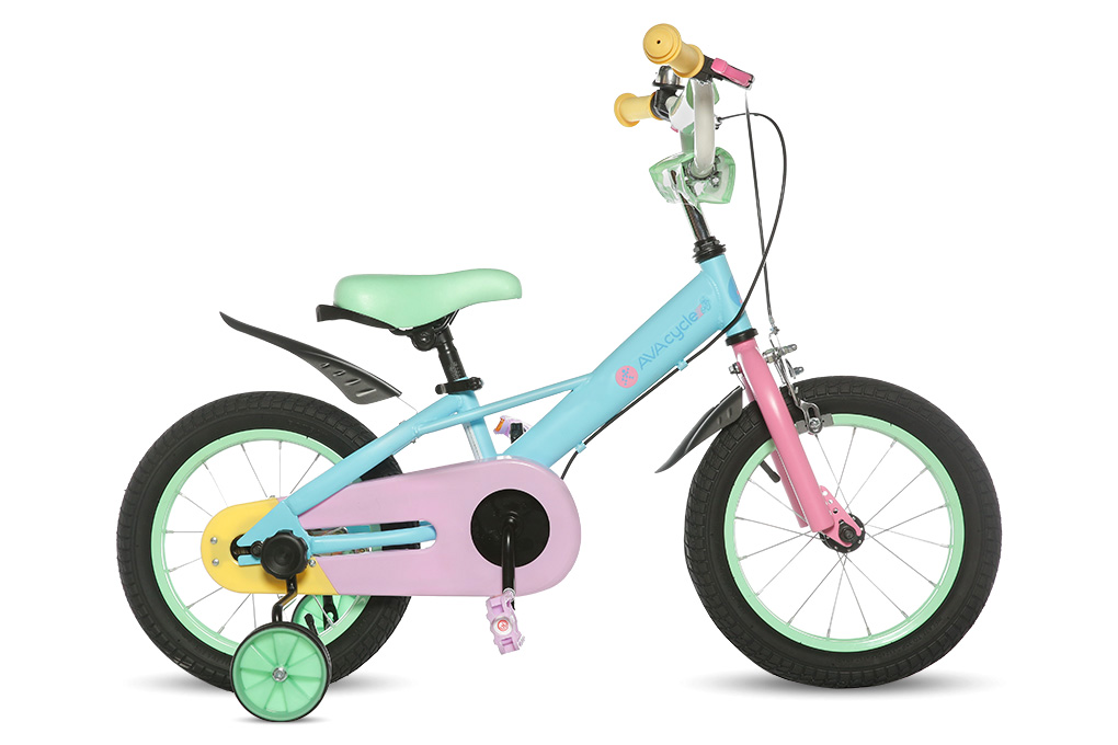 Xe Đạp Trẻ Em AVACycle Macaroon JY906-14 14 inch Màu Xanh dương nhạt