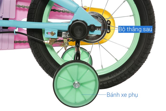 Xe Đạp Trẻ Em AVACycle Macaroon JY906-14 14 inch Màu Xanh dương nhạt