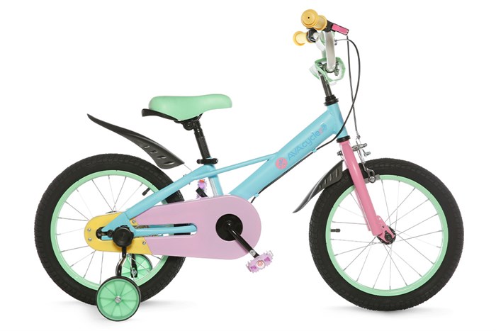 Xe Đạp Trẻ Em AVACycle Macaroon JY906-16 16 inch Màu Xanh dương nhạt