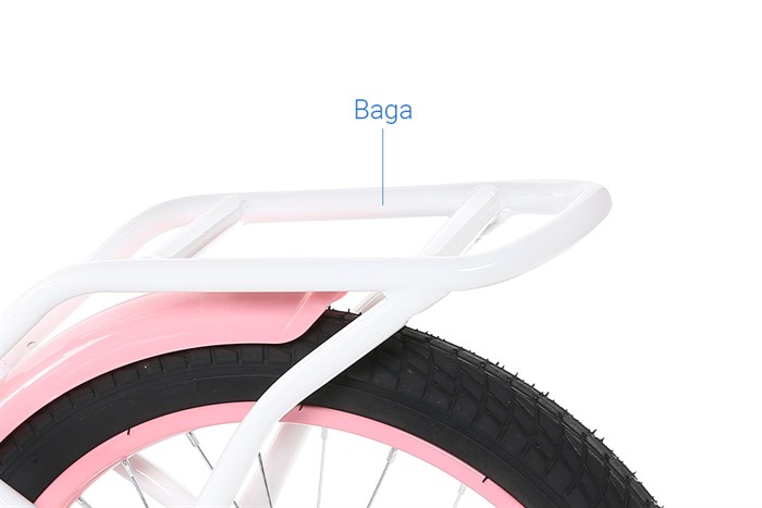 Xe Đạp Trẻ Em AVACycle Princess JK906-18 18 inch Màu Hồng