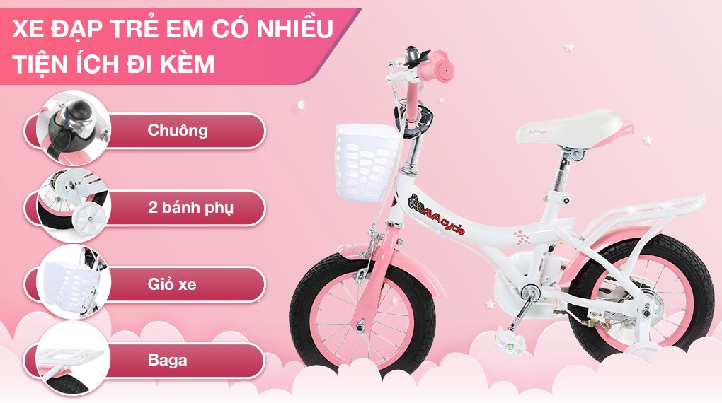 Xe Đạp Trẻ Em AVACycle Princess JY906-12 12 inch