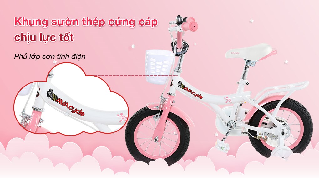 Xe Đạp Trẻ Em AVACycle Princess JY906-12 12 inch