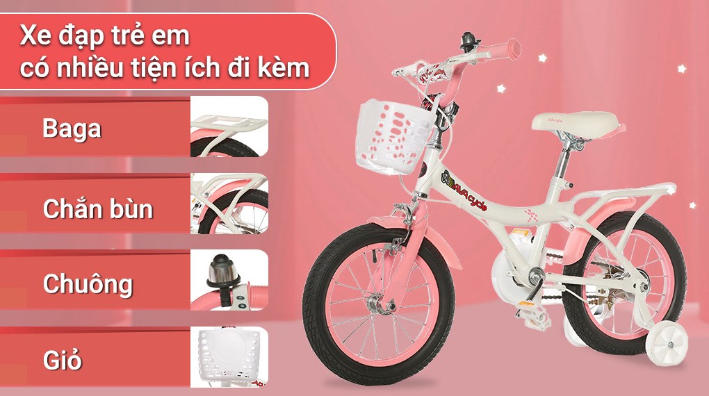 Xe Đạp Trẻ Em AVACycle Princess JY906-14 14 inch