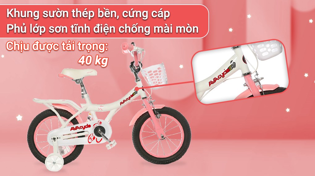 Xe Đạp Trẻ Em AVACycle Princess JY906-14 14 inch