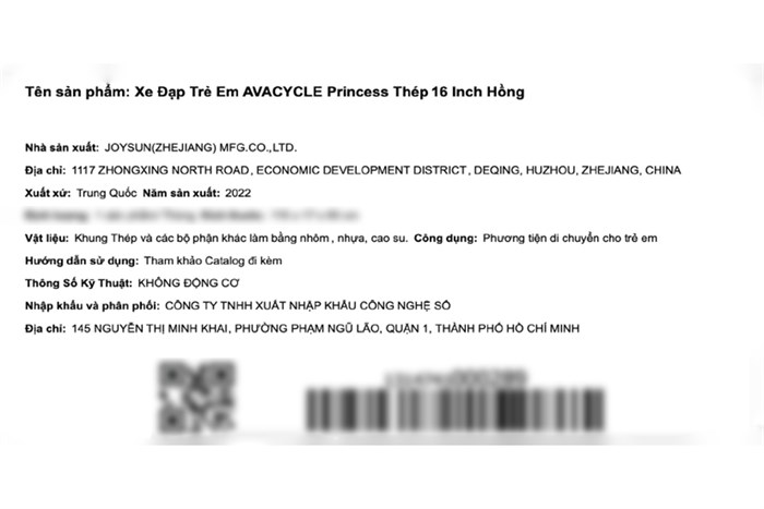 Xe Đạp Trẻ Em AVACycle Princess JY906-16 16 inch Màu Hồng