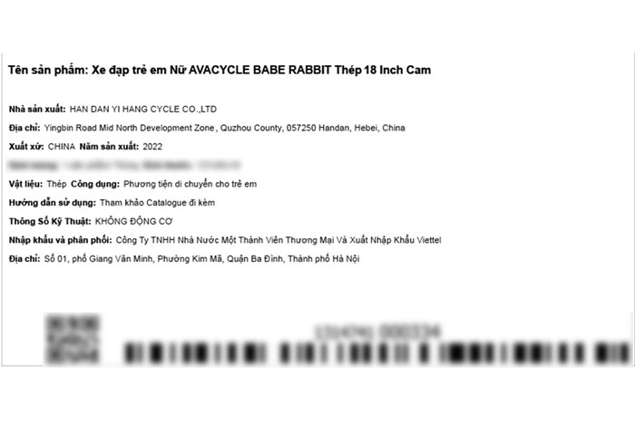 Xe Đạp Trẻ Em Nữ AVACycle Babe Rabbit 18 inch Màu Cam