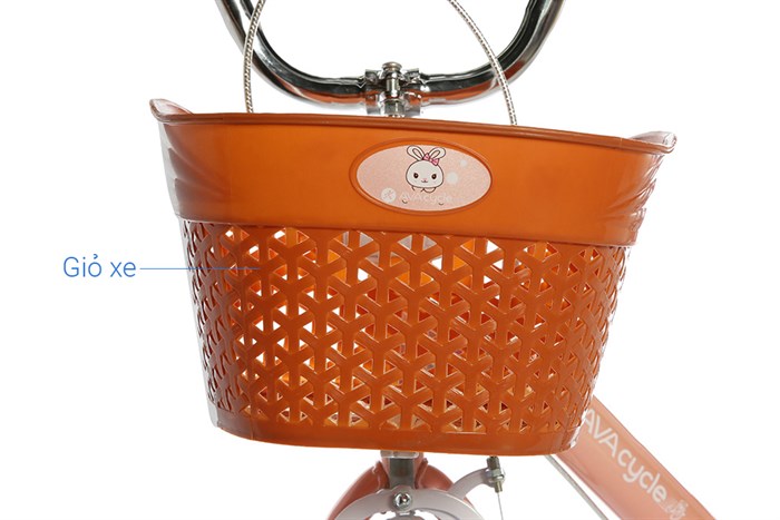 Xe Đạp Trẻ Em Nữ AVACycle Babe Rabbit 18 inch Màu Cam