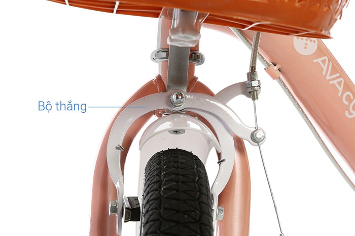Xe Đạp Trẻ Em Nữ AVACycle Babe Rabbit 18 inch Màu Cam