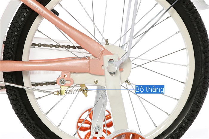 Xe Đạp Trẻ Em Nữ AVACycle Babe Rabbit 18 inch Màu Cam