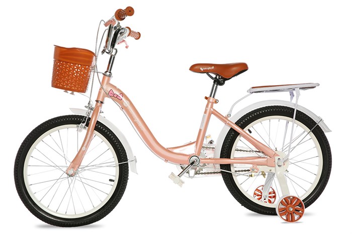 Xe Đạp Trẻ Em Nữ AVACycle Babe Rabbit 18 inch Màu Cam