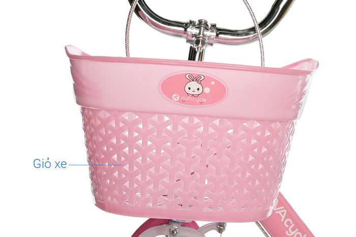 Xe Đạp Trẻ Em Nữ AVACycle Babe Rabbit 18 inch Màu Hồng