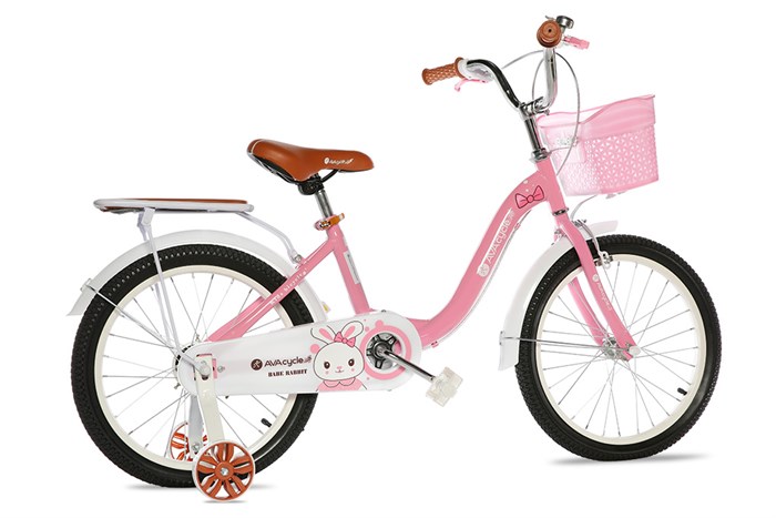 Xe Đạp Trẻ Em Nữ AVACycle Babe Rabbit 18 inch Màu Hồng