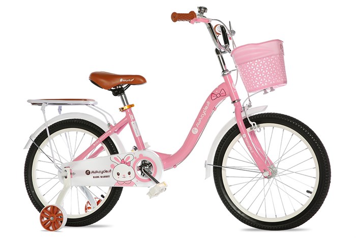 Xe Đạp Trẻ Em Nữ AVACycle Babe Rabbit 18 inch Màu Hồng