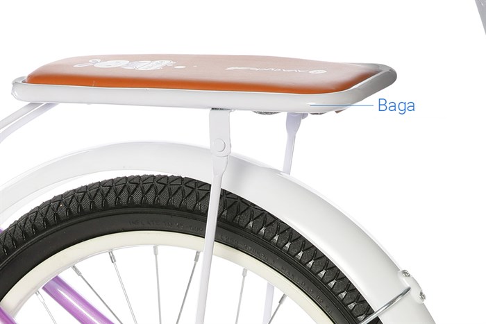 Xe Đạp Trẻ Em Nữ AVACycle Babe Rabbit 18 inch Màu Tím