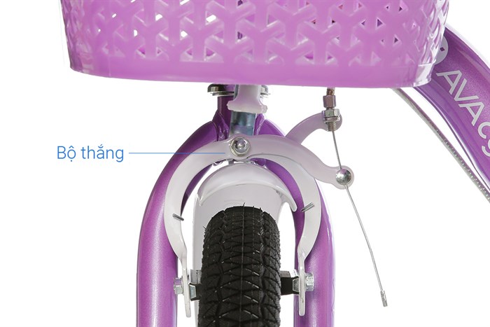 Xe Đạp Trẻ Em Nữ AVACycle Babe Rabbit 18 inch Màu Tím