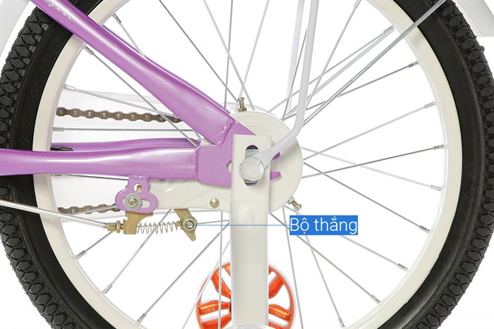 Xe Đạp Trẻ Em Nữ AVACycle Babe Rabbit 18 inch Màu Tím