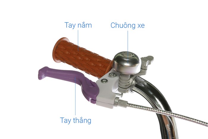 Xe Đạp Trẻ Em Nữ AVACycle Babe Rabbit 18 inch Màu Tím