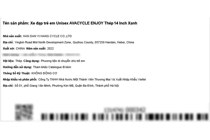 Xe Đạp Trẻ Em Unisex AVACycle Enjoy 14 inch Màu Xanh Dương